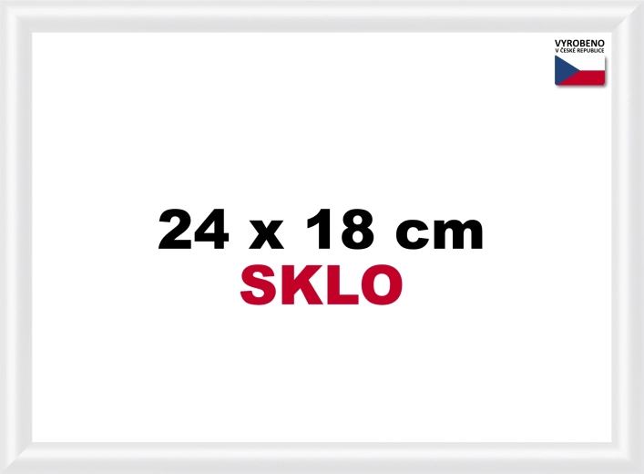 Kunststof fotolijst 24 × 18 cm – wit