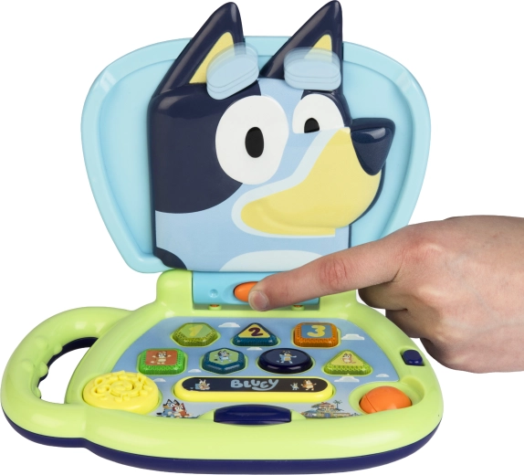 Bluey komt tot leven bij een druk op de knop