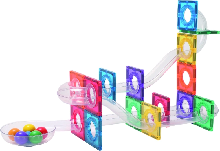 Cleverclixx magnetische knikkerbaan Compact Pack Intense 60 onderdelen