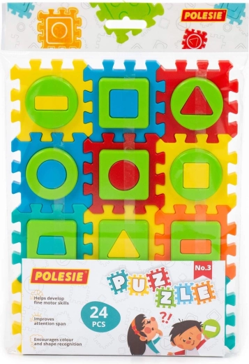 24 stukjes om te puzzelen en te spelen