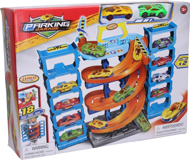 Draagbare garage voor speelgoedauto's