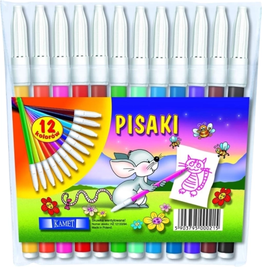 KAMET viltstiften 12 kleuren