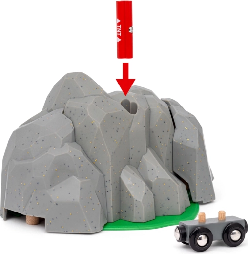 Exploderende berg onthult geheime tunnel
