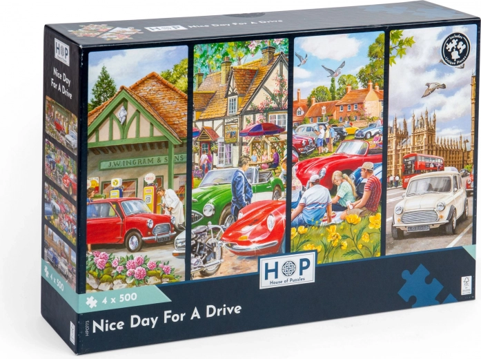 Puzzel Mooie dag voor een ritje 500 stukjes