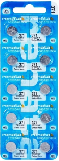 Renata 371 knoopcelbatterij 1,55 V (10 stuks)