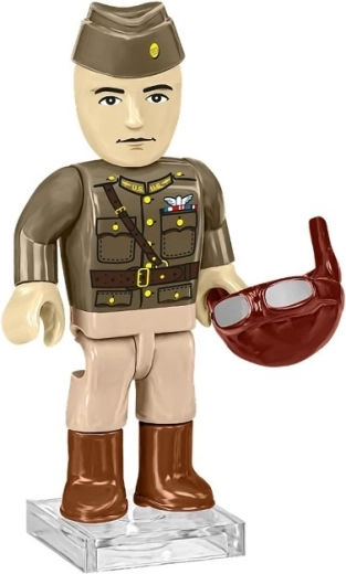 Minifiguur van piloot George A. Vaughn Jr. inbegrepen