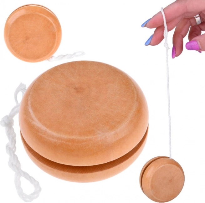 Houten jojo van natuurlijk hout