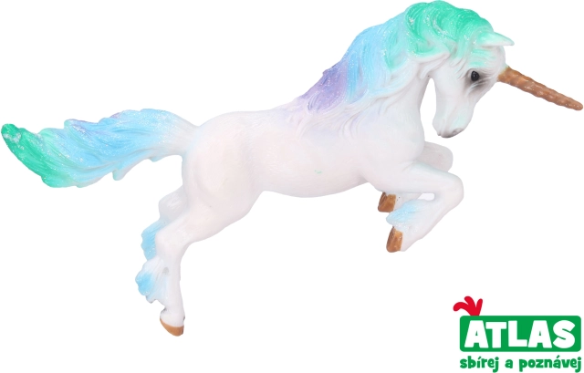 Handbeschilderd eenhoornfiguurtje 13,6 cm