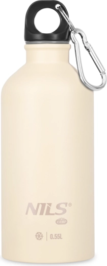 Roestvrijstalen outdoorfles NILS Camp 0,55 l beige