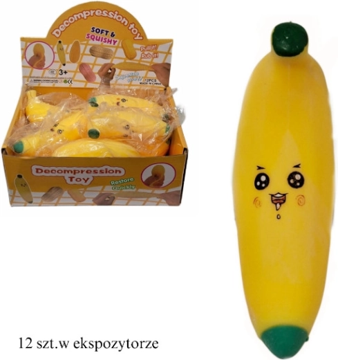 Antistress knijp-banaan - 1 stuk