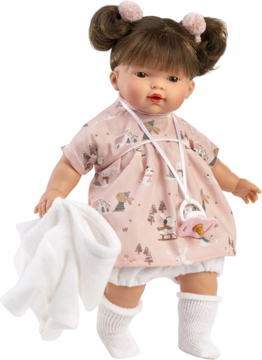 Haartjes over het hele hoofd en mooie outfit