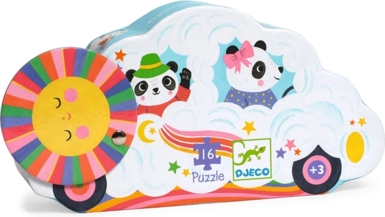 Djeco puzzel wolkenauto (16 stukjes)