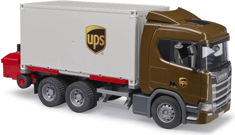 Gedetailleerd Scania-model in UPS-kleuren