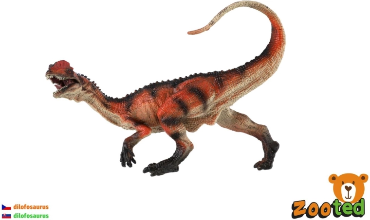 Dilophosaurus dinosaurus van kunststof 15 cm
