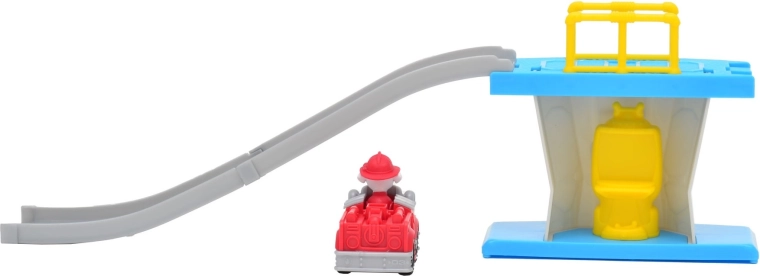 Actievolle afdaling van de helling