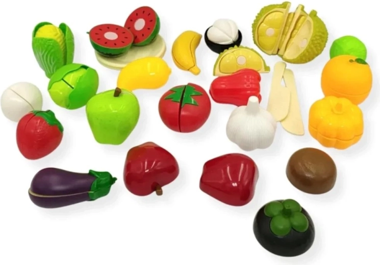 Snijfruit en -groenten voor realistisch spel