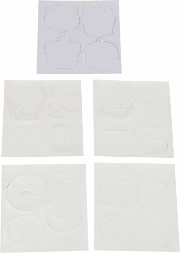 Basiselementen voor vier decoraties