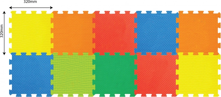 Zachte bouwblokken 10 stuks 32 × 32 cm