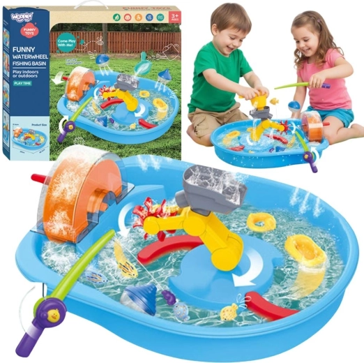 Woopie waterbaan 2-in-1 met vissen, 14 onderdelen