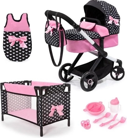 Bayer Design combi-poppenwagen Xeo met wieg en accessoires