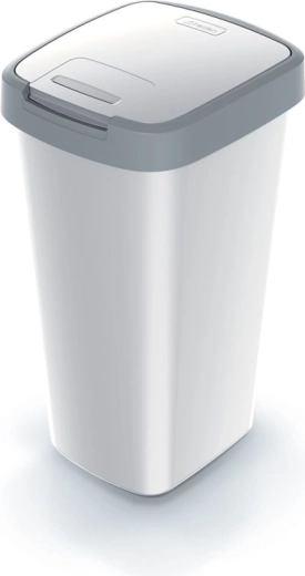 Prullenbak Compacta Q Flap 25 l asgrijs