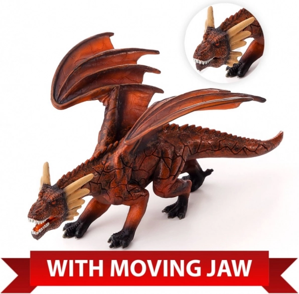 Mojo vurige draak met beweegbare kaak – Deluxe-figuur