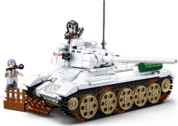 Sluban Slag om Boedapest – witte tank T‑34/85 bouwset