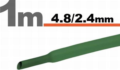 Groene krimpkous 4,8 / 2,4 mm