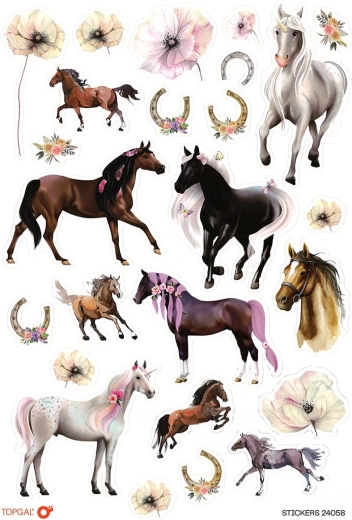 Stickers Horses Topgal