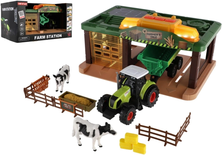 Boerderij met tractor, garage en accessoires