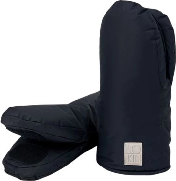 LEOKID handschoenen voor kinderwagen Black Coal