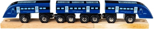 Bigjigs Rail blauwe hogesnelheidstrein