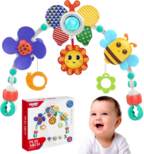 Woopie Baby boog met speelgoed voor ledikant, kinderwagen en autostoeltje