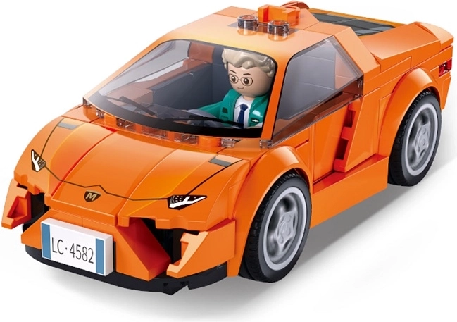Sluban Metropolis oranje raceauto