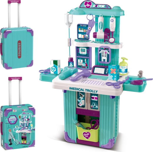 2-in-1 koffer en kinderpraktijk met accessoires