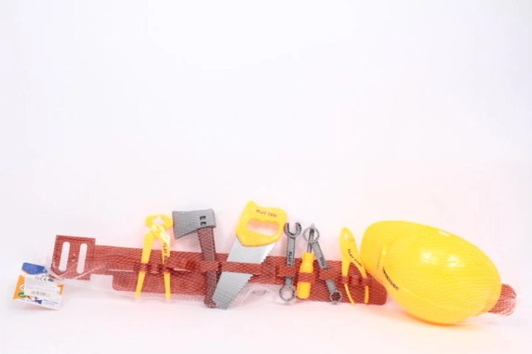 Kinder gereedschapset met riem en helm