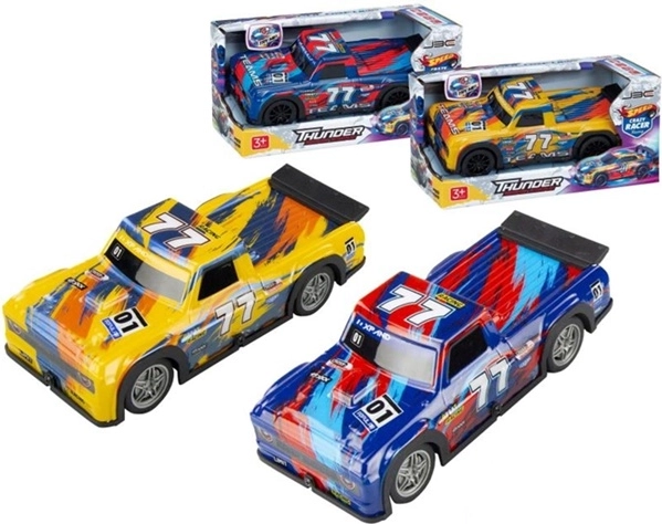 Kinderpick-up met lichtjes en kraan - 1 stuk