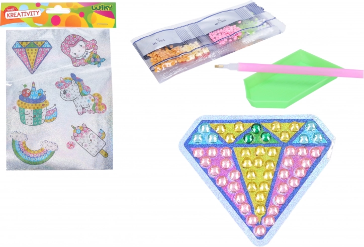 Creatieve set diamant stickers met steentjes MIX
