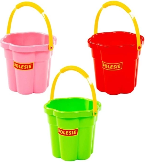 Kinder kunststof emmertje bloemetje - 1 stuk