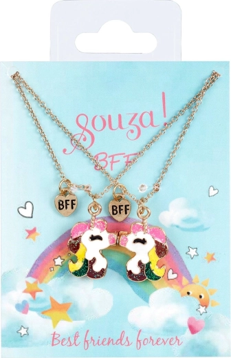 Souza! cadeauset met BFF-eenhoornkettingen - 2 stuks