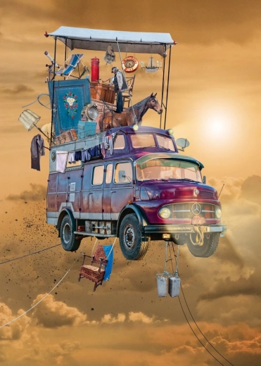 Puzzel mobiel huis 1000 stukjes HEYE