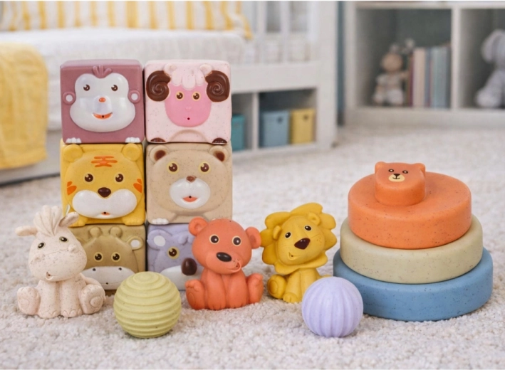 Gevarieerde texturen en vormen voor zintuiglijke ontwikkeling