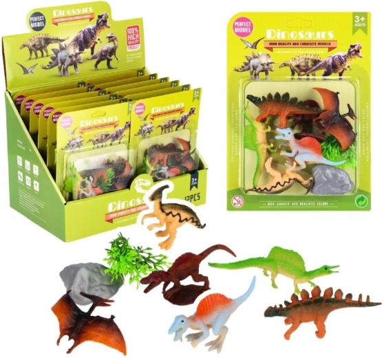 Dinosaurs-set – rubberen figuurtjes voor kinderen vanaf 3 jaar, mix van modellen en kleuren