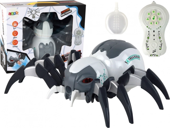 Grote op afstand bestuurbare RC spin op batterijen, wit en grijs