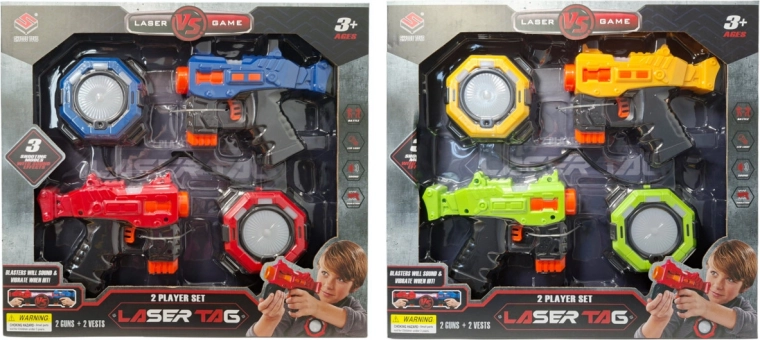 Laserpistool op batterijen met puntenteller - 1 stuk
