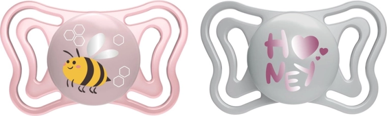 Chicco Physio Light siliconen fopspenen roze 2–6 maanden, 2 stuks
