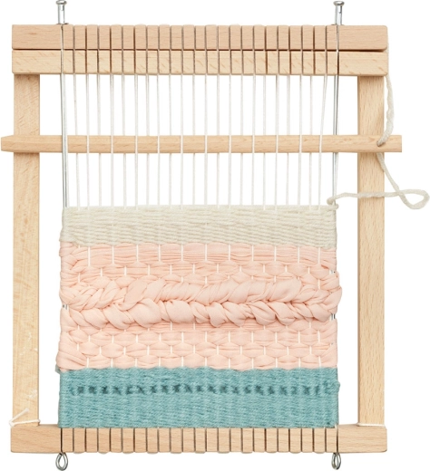 Compact weefraam voor kleine makers