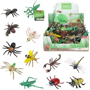 Plastic insecten 6–13 cm, mix van soorten