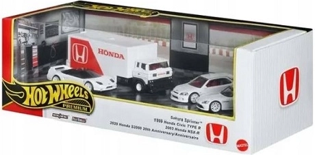 Hot Wheels Premium geschenkset Honda 4 stuks