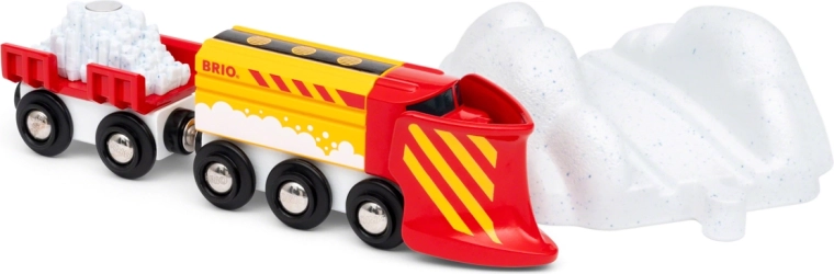 Brio World trein met sneeuwploeg